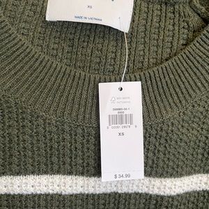 Of navy knit sweater. Lightweight. New with tags